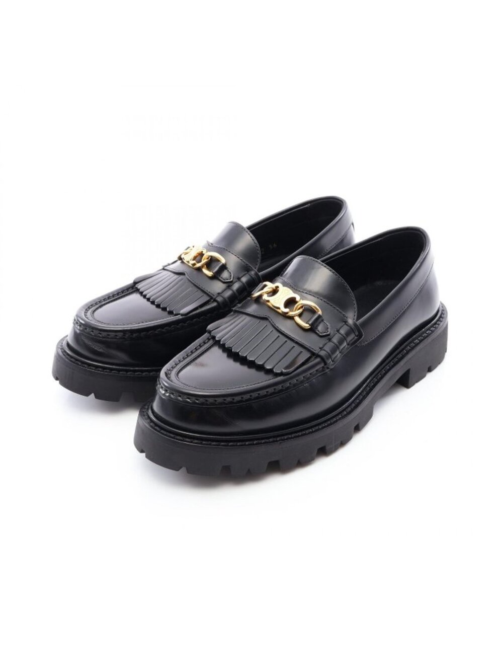 Celine Loafers Margaret Triomphe Fringe Leather